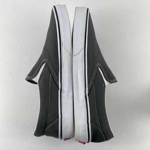 Vans Gray Slip on Canvas Mens Size 10 - Picture 5 of 12